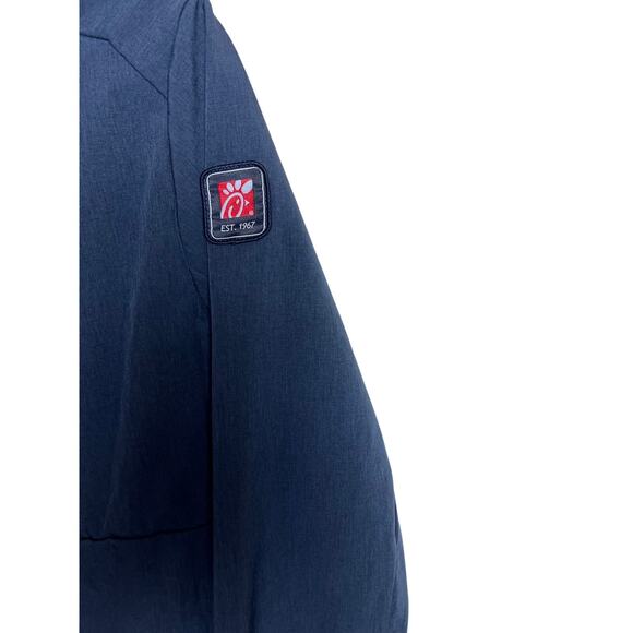 Oobe Chick-Fil-A | Team Style Zippered Jacket Blue with Red Lining Size Med - Picture 4 of 7